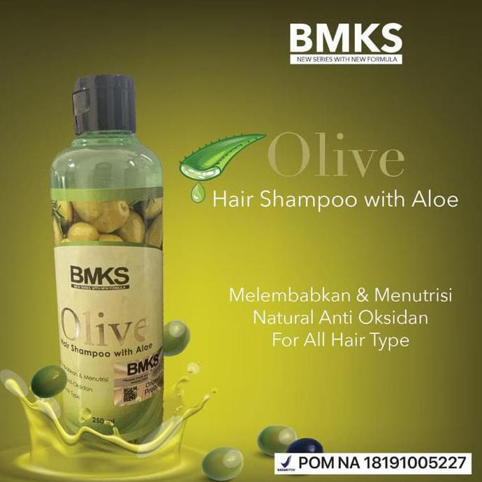 BMKS OLIVE SHAMPOO ALOEVERA - BMKS OLIVE SHAMPOO 250ML ORIGINAL BPOM