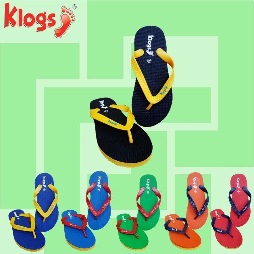 Sandal Jepit KLOGS Cewek / Sandal Jepit Cowok / Sandal Unisex / Sandal Warna Warni ZAKL-1110