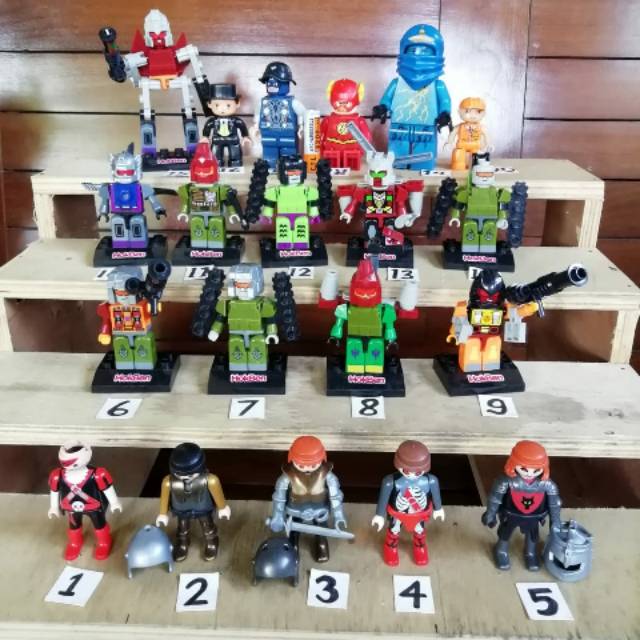 Lot 1 Figure lego hadiah hokben campur action figure termurah Preloved