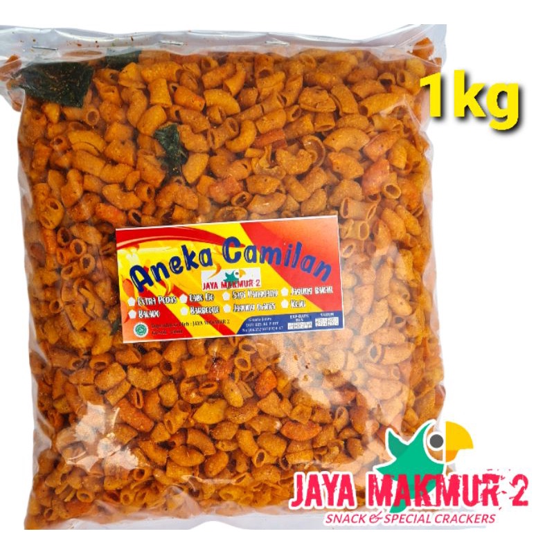 

Makaroni kiloan 1000 gr macaroni pipa kemasan murah 8 varian rasa