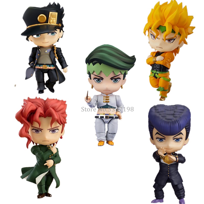 Mainan Action Figure Anime Jojos Bizarre Adventure Kujo Jotaro Dio Kakyoin Noriaki Rohan Kishibe Bahan Pvc