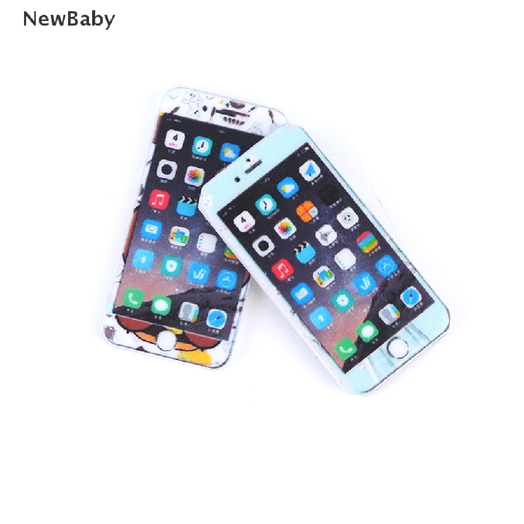 Newbaby 1PC Mainan Miniatur Handphone Skala 1: 12 Untuk Aksesoris Rumah Boneka