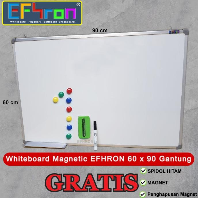 

Office & Stationery | Alat Tulis | Whiteboard Magnetic Efhron 60 X 90 Cm Gantung Spdl Htm, Magnet, Hpsn | Best Seller