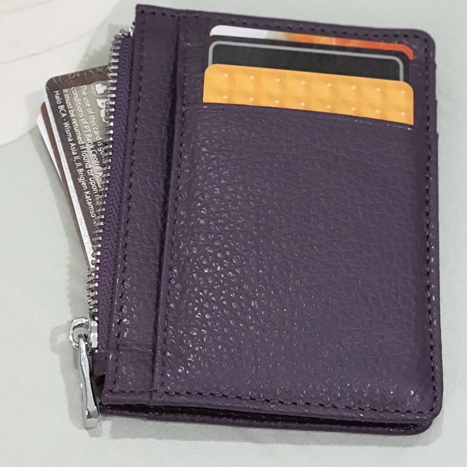 cassie card holder wallet with folded zipper / dompet kartu kecil dengan seleting