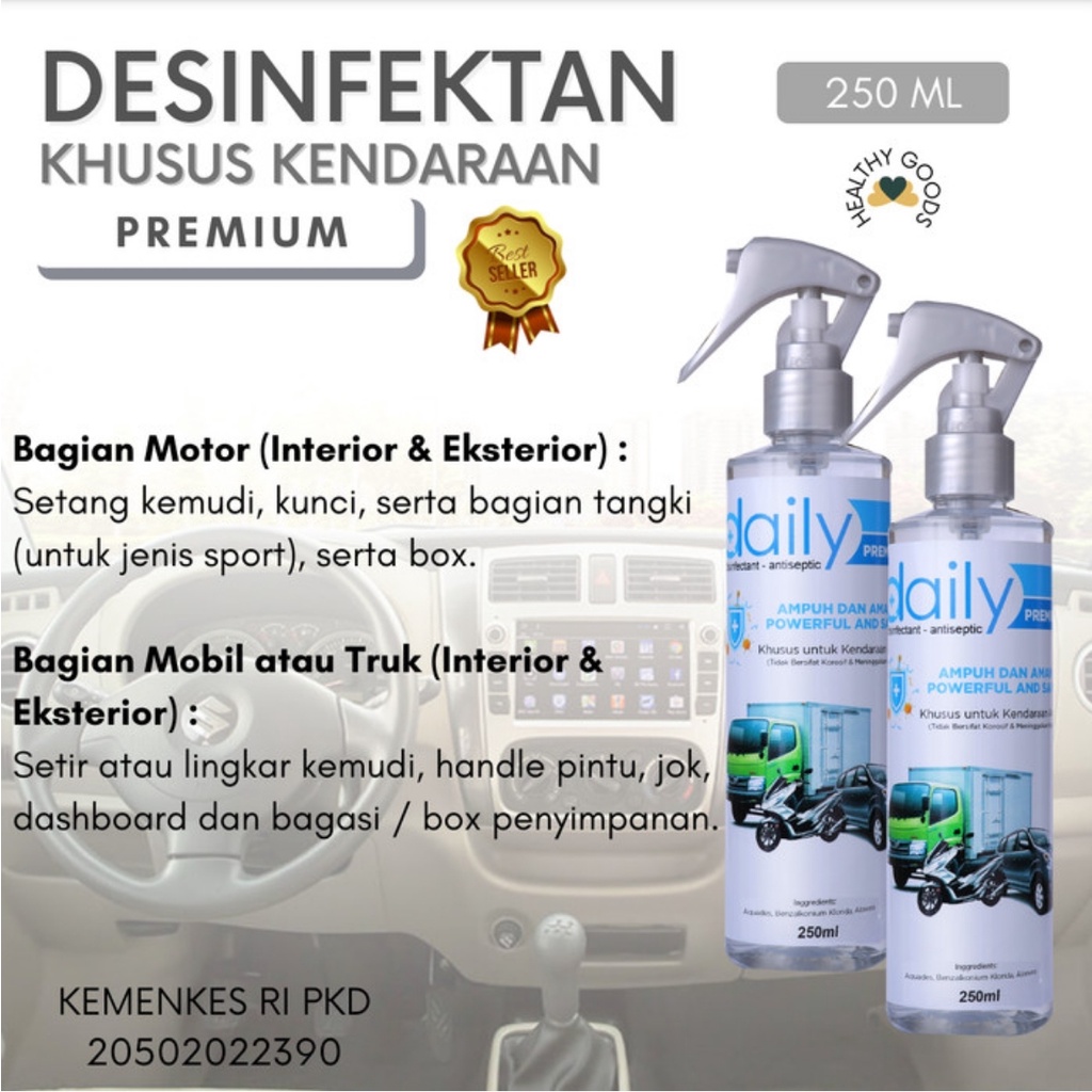 DISINFEKTAN SPRAY KHUSUS KENDARAAN DESINFEKTAN 250ml