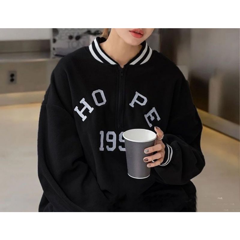 HOPE 1998 2XL Jaket Oversize Big size Jumbo Wanita Pria Jaket Baseball Korean Style Varsity Hot Item Best Seller Trends Jaket Bomber