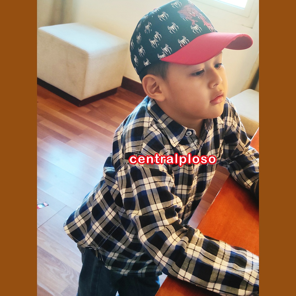 Topi ANAK Karakter Kartun PRINT BORDIR