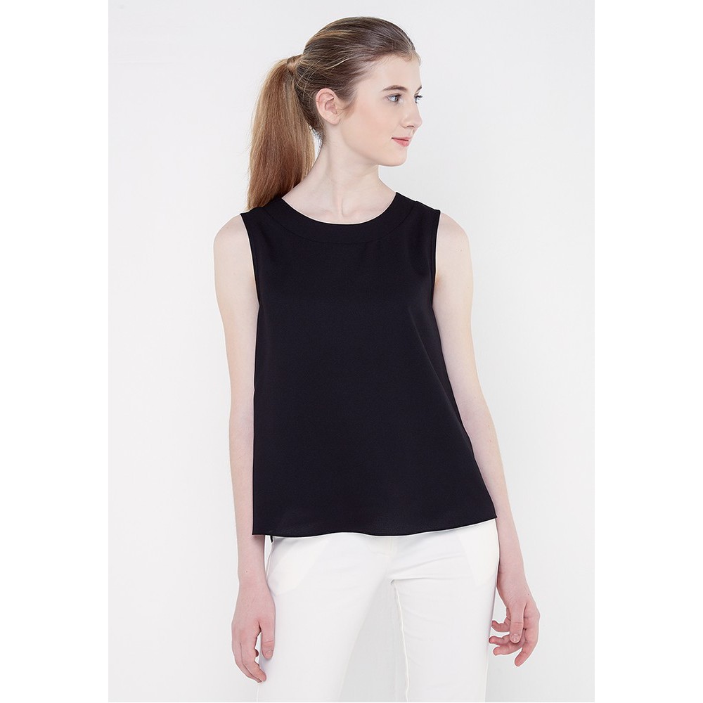 L'more sleeveless blouse 098E-Black