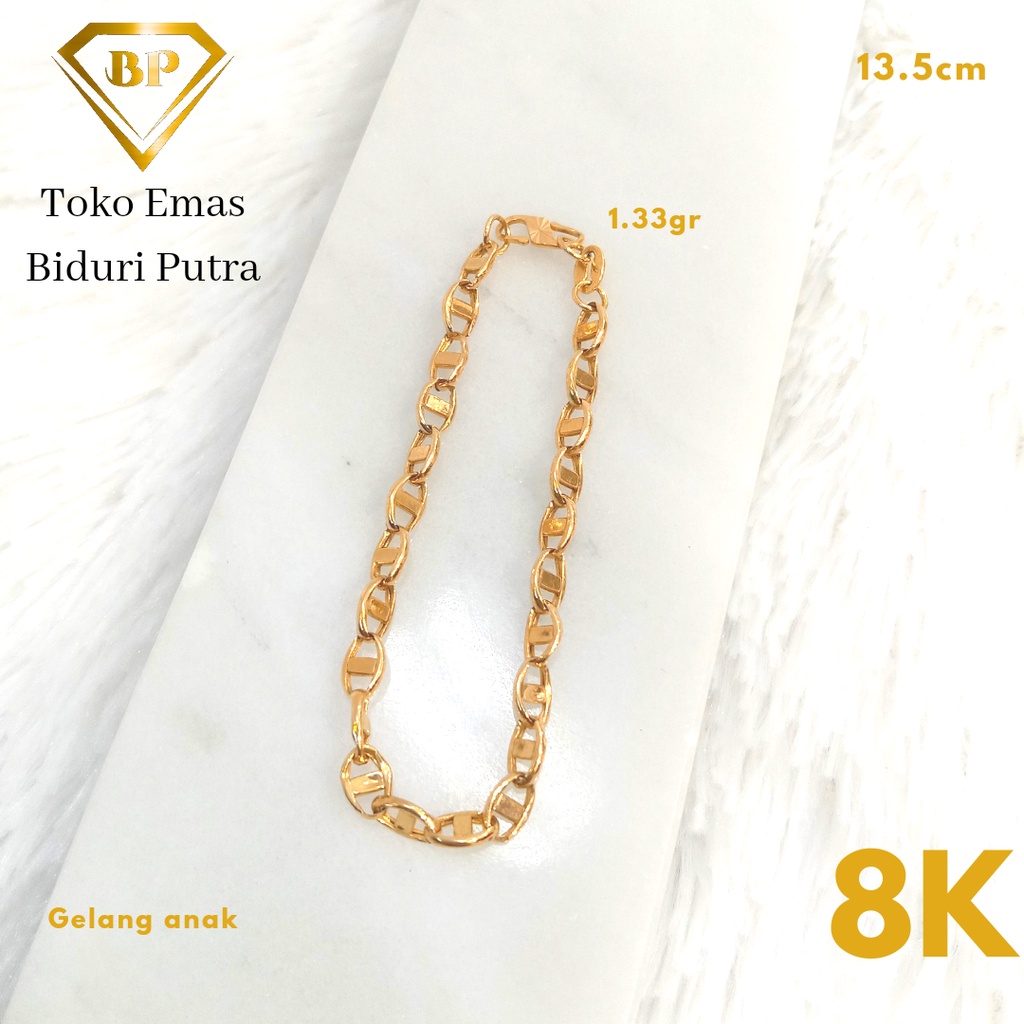 Gelang Bayi Emas Asli Kadar 8K/375 Toko emas biduri putra