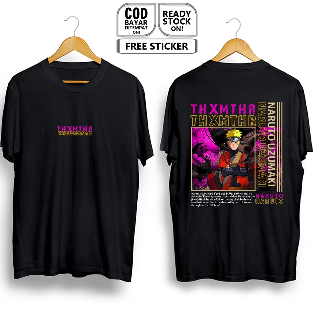 KAOS NARUTO ANIME MANGA NARUTO UZUMAKI ITACHI UCHIHA SASUKE COSPLAY JEJEPANGAN JAPAN CULTURE BAJU TM