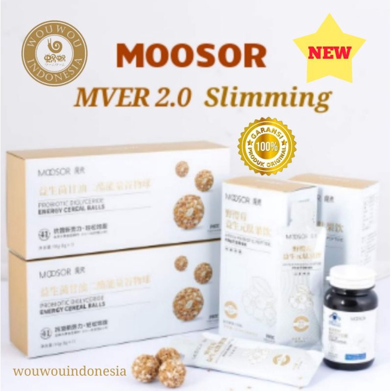MOOSOR MVER 2.0 SLIMMING ORIGINAL 1 BOX FAT BURNING / WEIGHT LOSS - Pelangsing Diet Detox