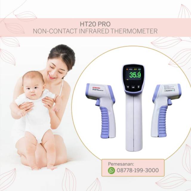 DreamWaist - HT20 Pro Non Contact Infrared Thermometer  - Thermometer Ukur Suhu Badan