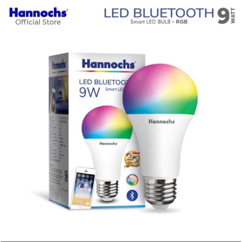 LED Bluetooth 9 Watt, Smart LED Buld RGB Hannochs