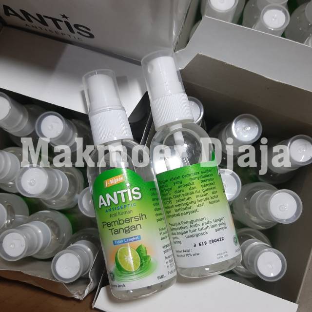 Original ANTIS 55ml Antiseptic Jeruk Nipis Spray