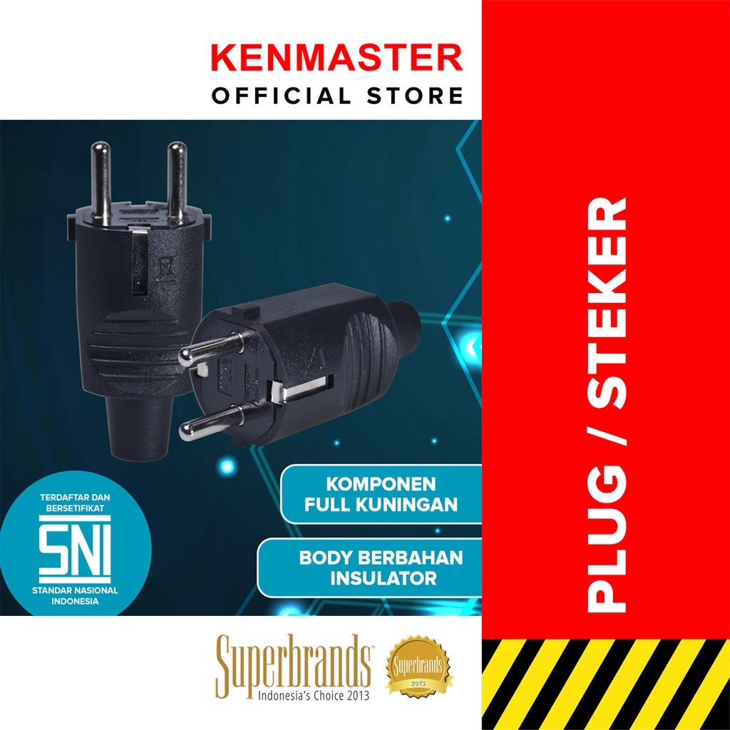 Kenmaster Steker 425 / Sambungan Colokan Listrik / Sambungan Stopkontak -  STEK043