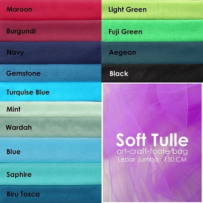 Kain Soft Tulle Chart 1  -  Kain Soft Tile  / Kain Soft Mesh / Kain Tule (Per 0,5 Meter)-4