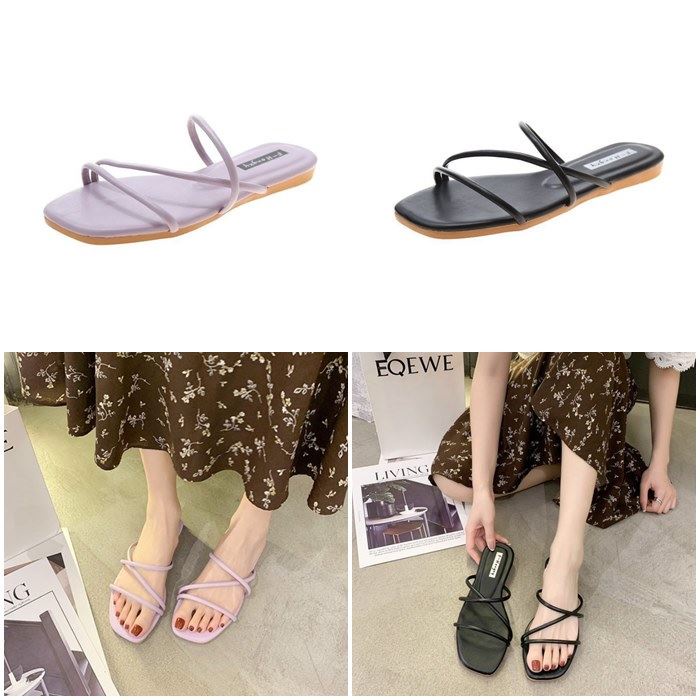 TASHAPPY JSSB02 Sandal Flat Import Wanita Fashion Casual model korea Kekinian supplier sepatu import