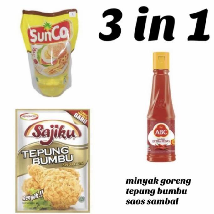 

/////] Bundling Minyak Goreng Sunco + Saos Abc +Sajiku tepung bumbu