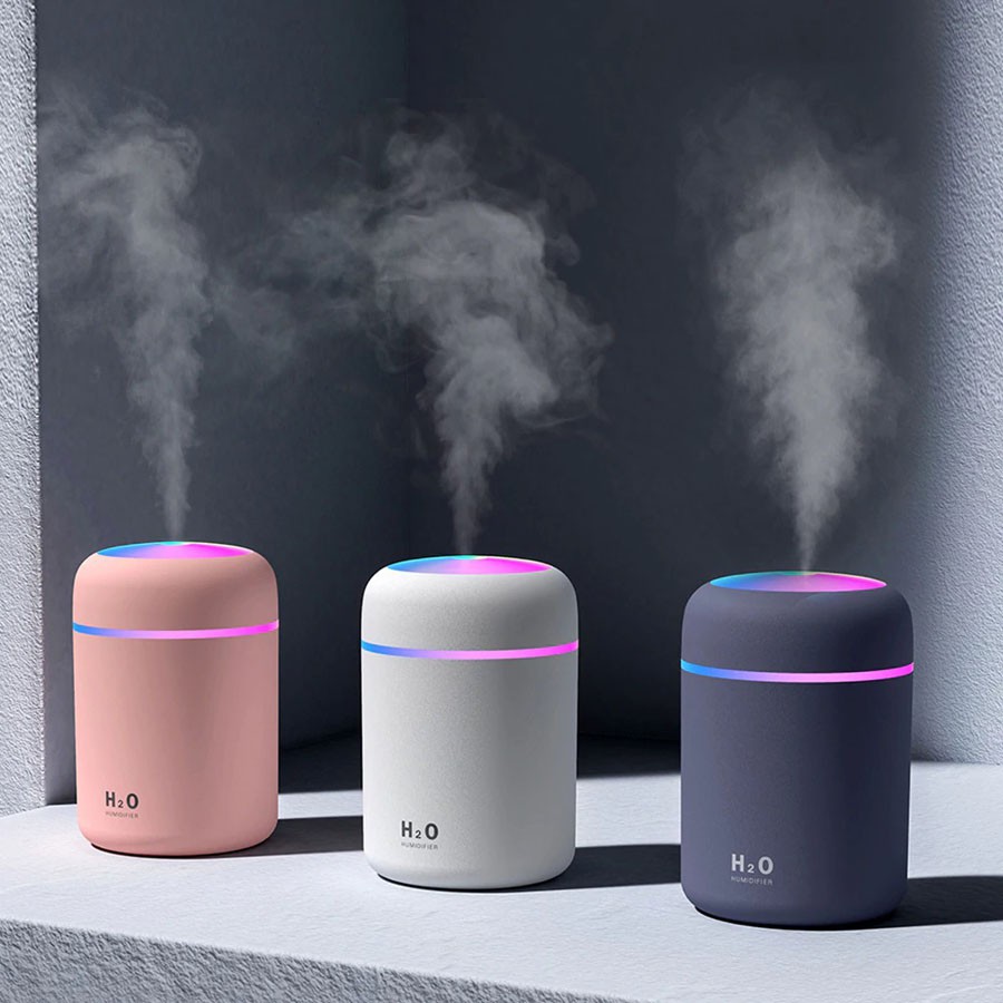 Air Humidifier Mobil Aromatherapy Oil Diffuser LED Light 300ml - DQ-107