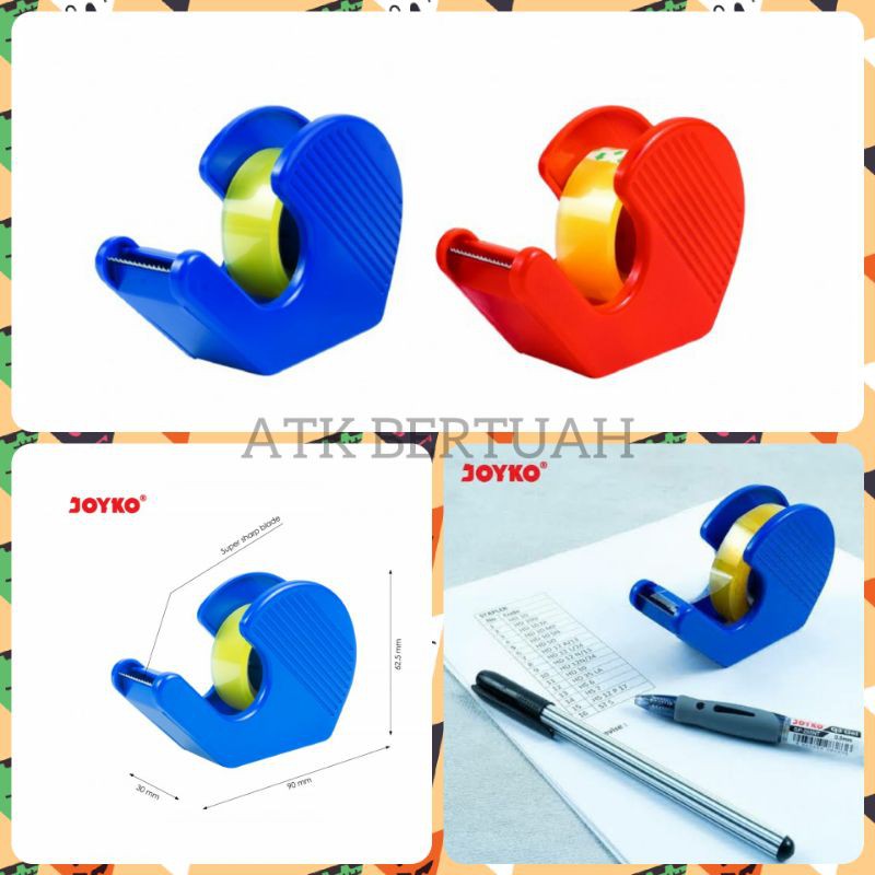 

JOYKO TC 117 TAPE CUTTER DISPENSER TEMPAT DUDUKAN PEMOTONG SELOTIP MINI