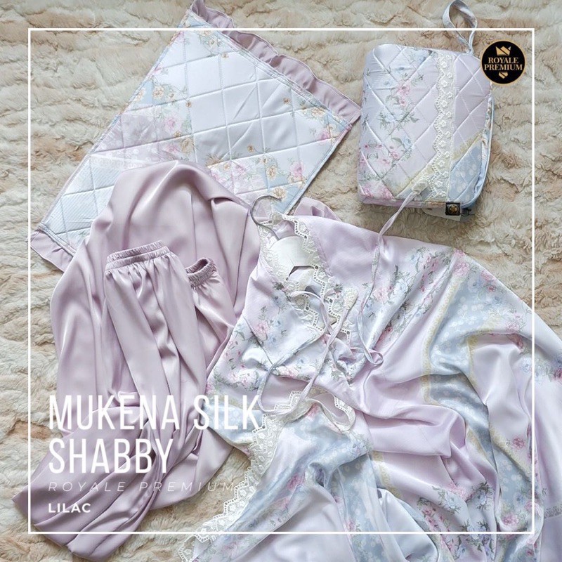 Mukena Silk Shabby Royale Premium - Lilac