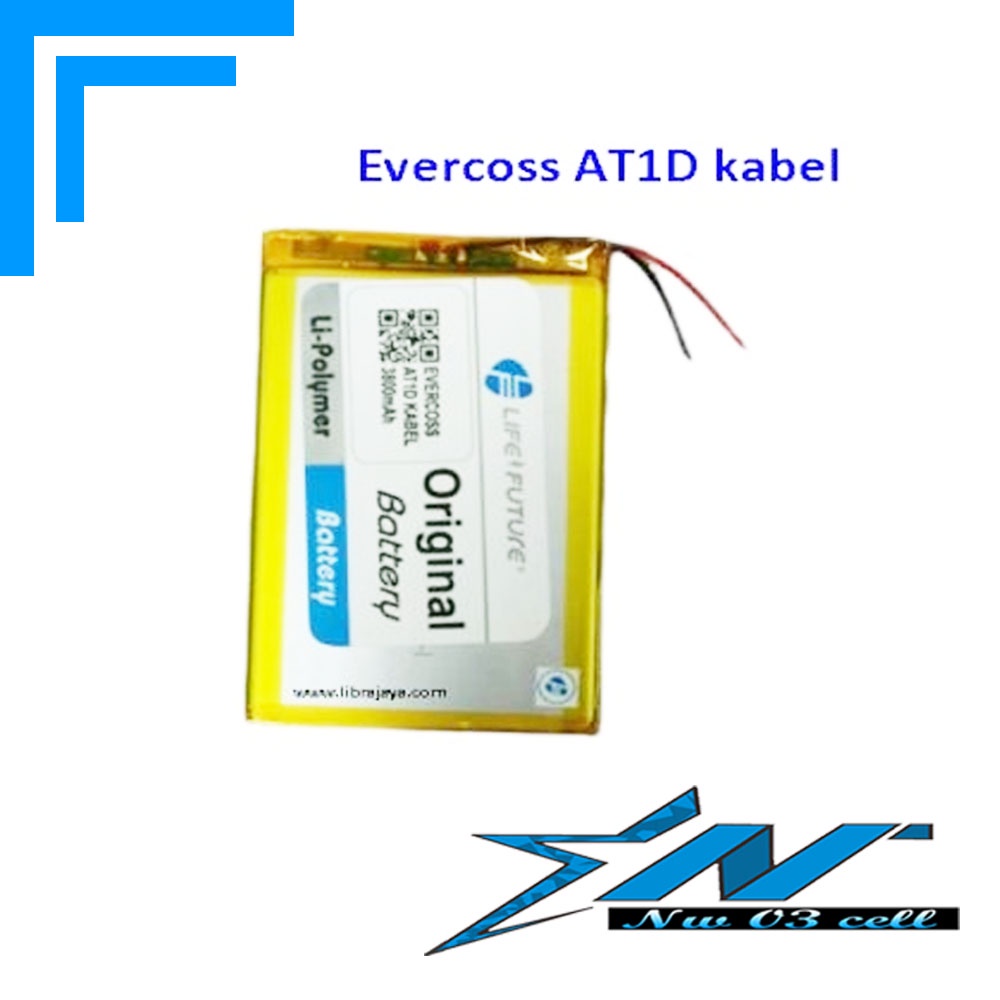 BATRE / BATERAI / BATTERY TAB CHINA EVERCOSS AT1D KABEL