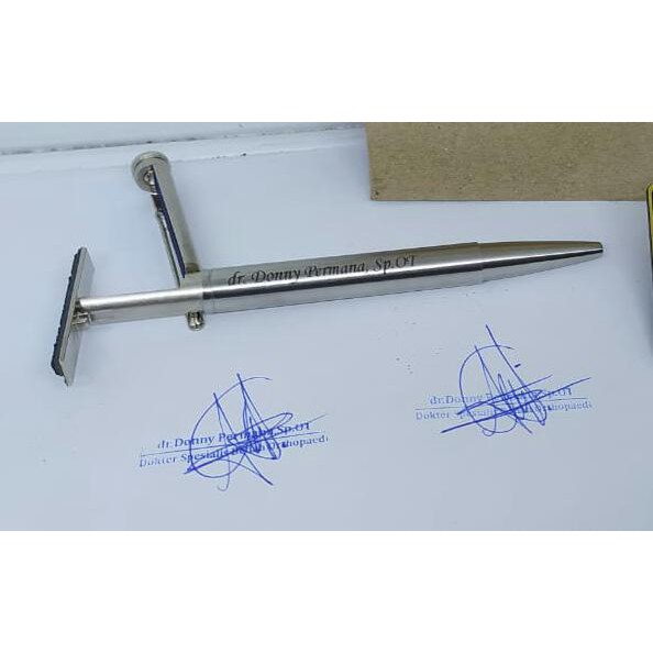 

Jual Stempel Bolpoin Trodat + Grafir Nama Dokter / Stempel Guru / Stempel Bidan / Stempel Sales