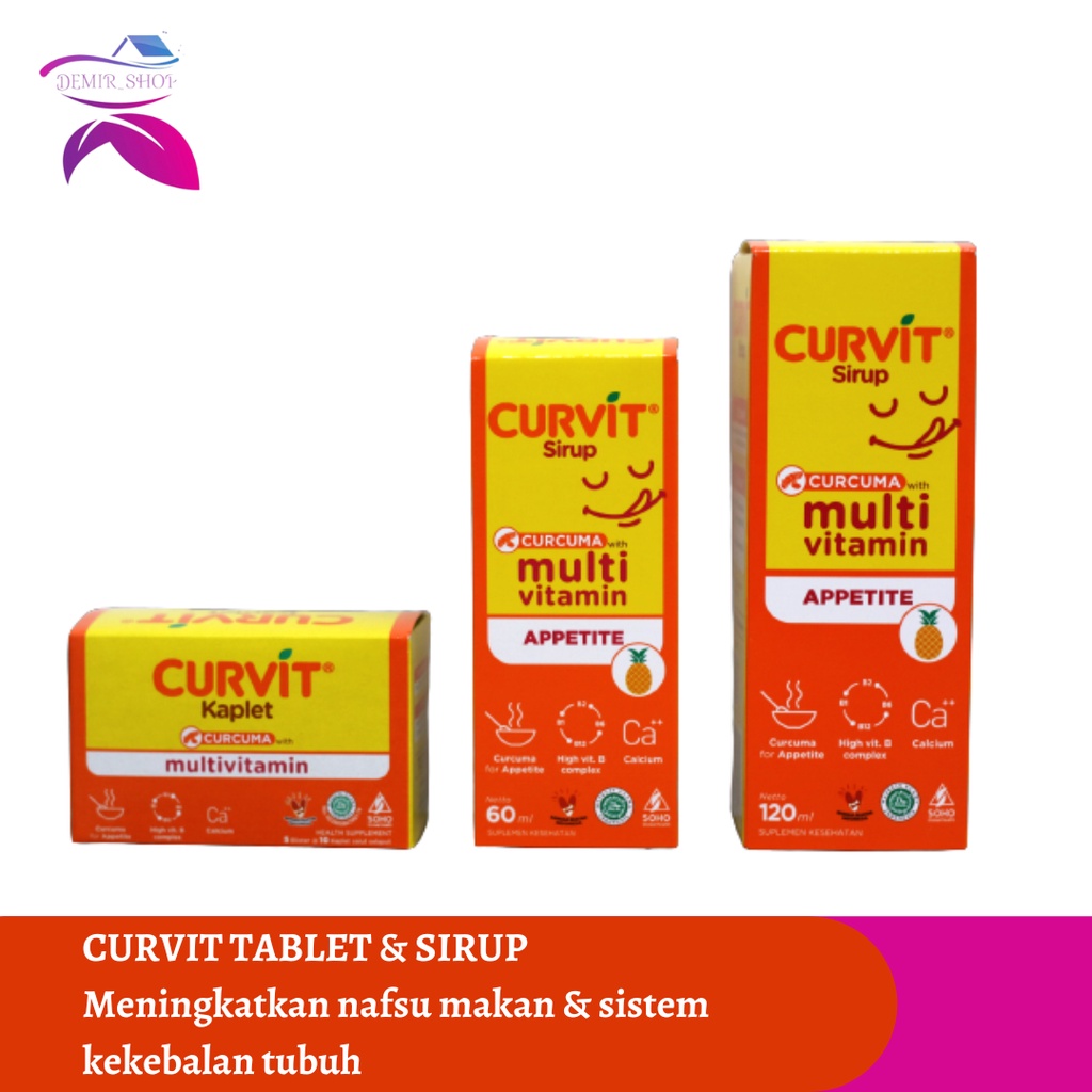 Curvit Multivitamin Anak / Vitamin Penambah Nafsu Makan Dewasa &amp; Anak