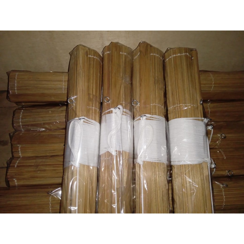 60cm X 50cm tirai bambu gulung tirai jendela tirai gulung dekorasi rumah