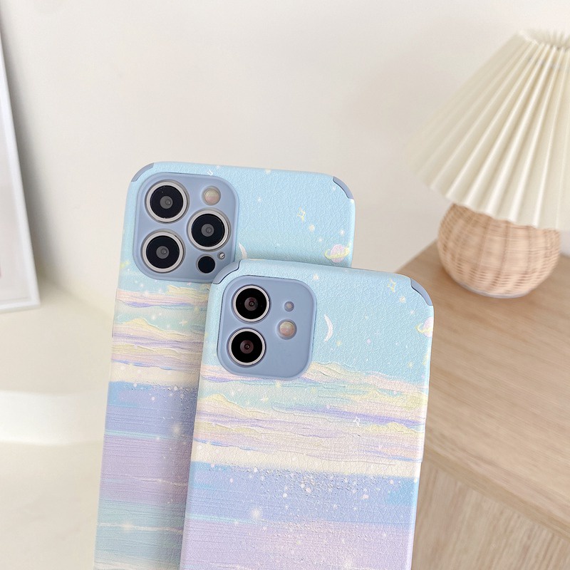 Galaxy Sky Soft Case OPPO A3S A31 F11 A5 A9 A53 A33 F9 A7 A5S A12 A52 A92 K3 K5 Reno 3 5 6 A83 Realme XT VIVO V5 Y83 Y81 V9 S1 Z1 V20 Pro Y93 Y91C Y50 Y20 Y12S Y11 Y12 Y15 Y17 Y30 V9 IPhone 6 7 8 + X XR XS 11 12 Mini Pro Max Xiaomi Redmi Note 8 10 Pro-6