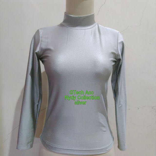 Manset Kebaya Manset Muslim Manset Glitter Manset Lycra Manset Resleting Eceran Dan Grosir-Silver