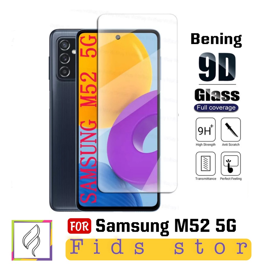 PROMO Tempered Glass Bening  SAMSUNG M52 5G Full Layar Screen Guard Protector Antigores Kaca