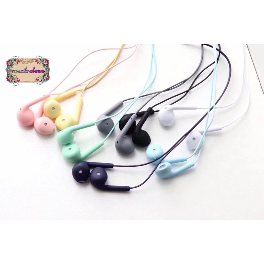 BM025 HEADSET HANDSFREE earphone U19 MACARON MATE COLOR HIFI EXTRA BASS SB950