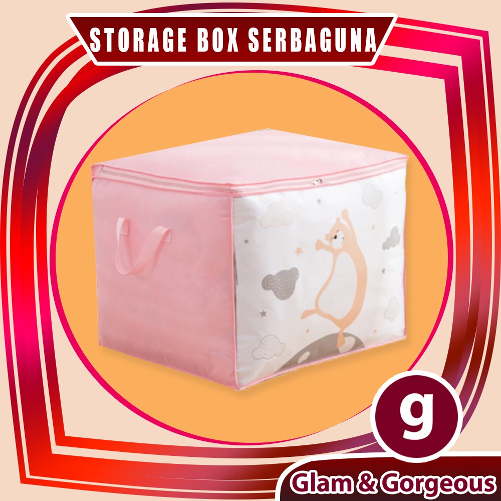 Tempat Penyimpanan TP007 Storage Box Baju Selimut Mainan Serbaguna