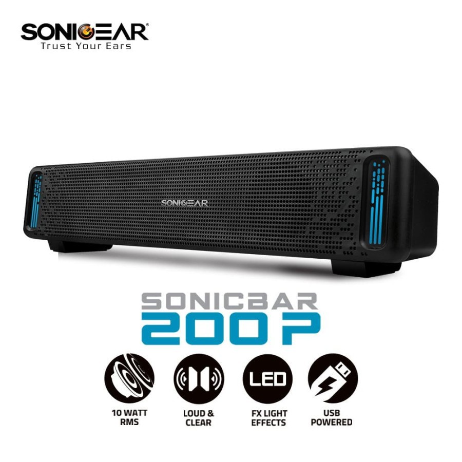 Speaker SonicGear Sonicbar 200-P + Sonic BT X AMP Bluetooth