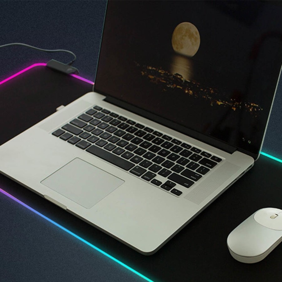 LED RGB Gaming Mouse Pad dengan 300x800x4mm