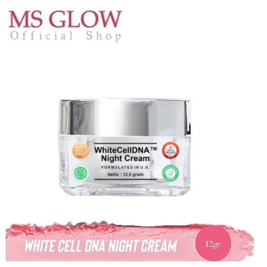 [NEW] MS Glow White Cell DNA Night Cream l Krim Malam Whitecelldna Terbaru