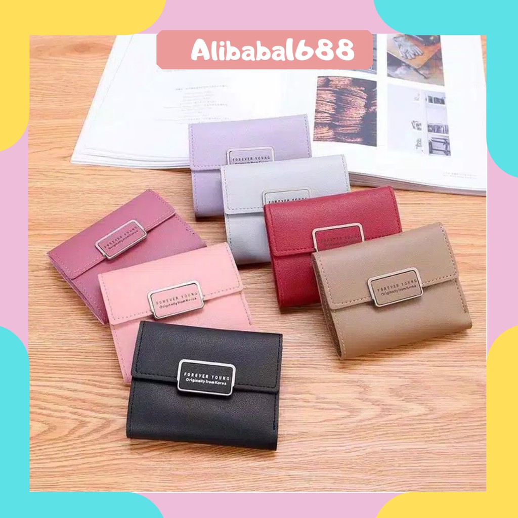 *ALIBABA1688*COD Retro Paragraf Pendek 6016-1 Dompet Wanita Import Real Pic# Dompet Lipat C9