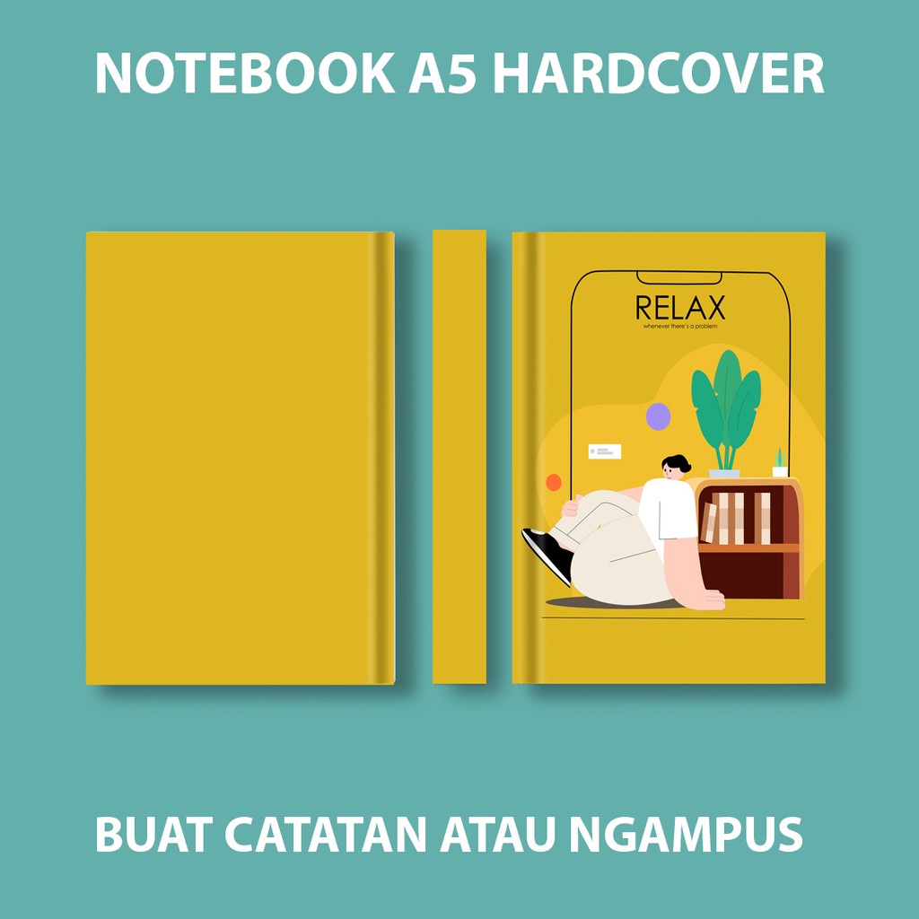 

READY STOK!! Buku Catatan Bergaris Tebal A5 100 Lembar Sampul Hardcover-25