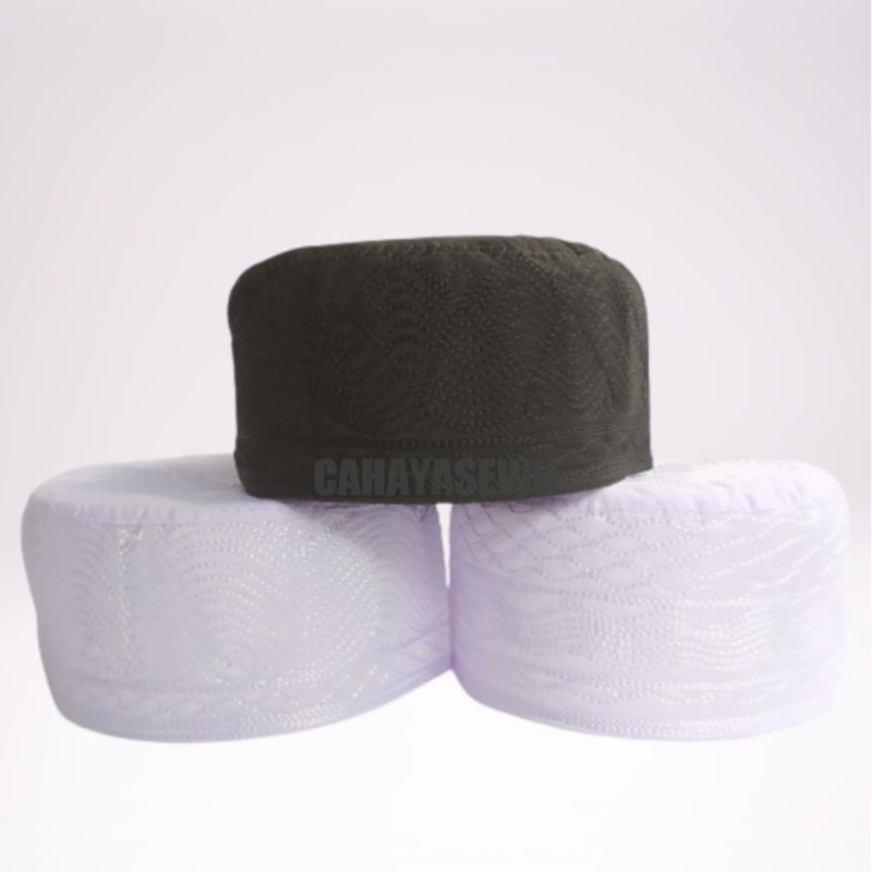 Peci Haji Madinah Kopiyah Putih bulat