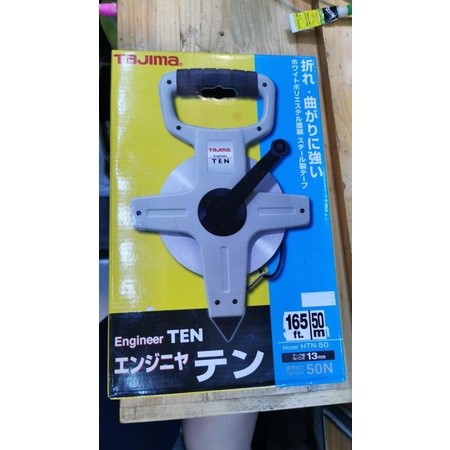 Meteran Tajima 50 meter engineer model plat besi