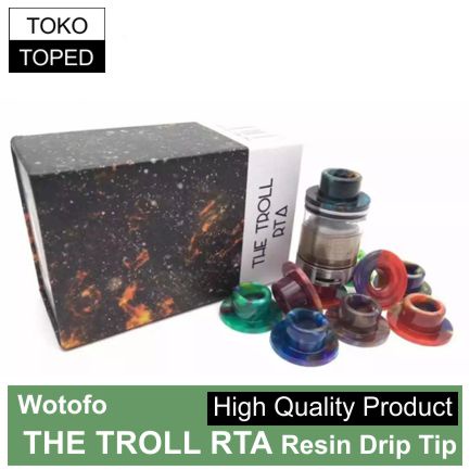 The Troll RTAx Resin Drip Tipx | driptip for otentix dan clone