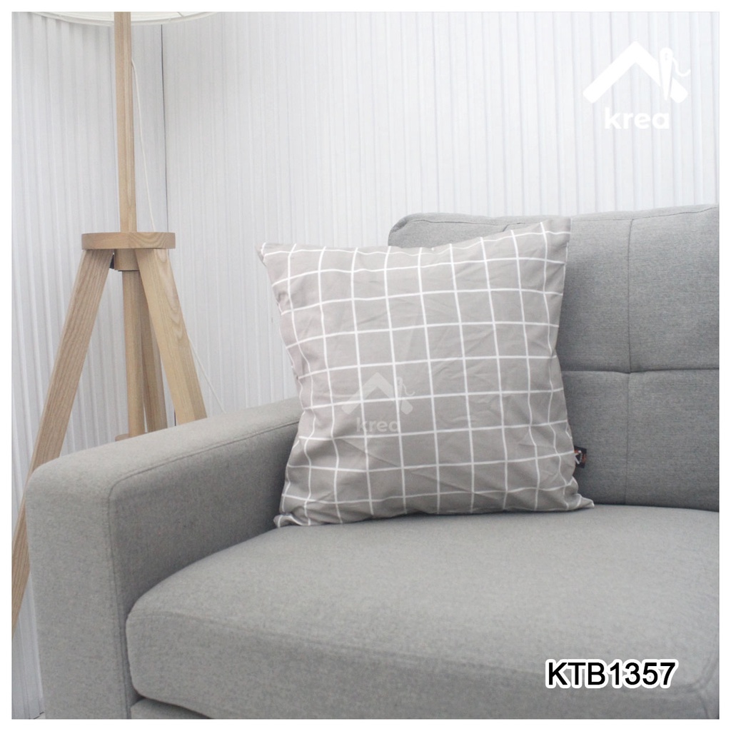 Sarung Bantal Sofa Ukuran 30x50, 40x40, 45x45, 50x50, 60x60, 70x70 - KTB1357