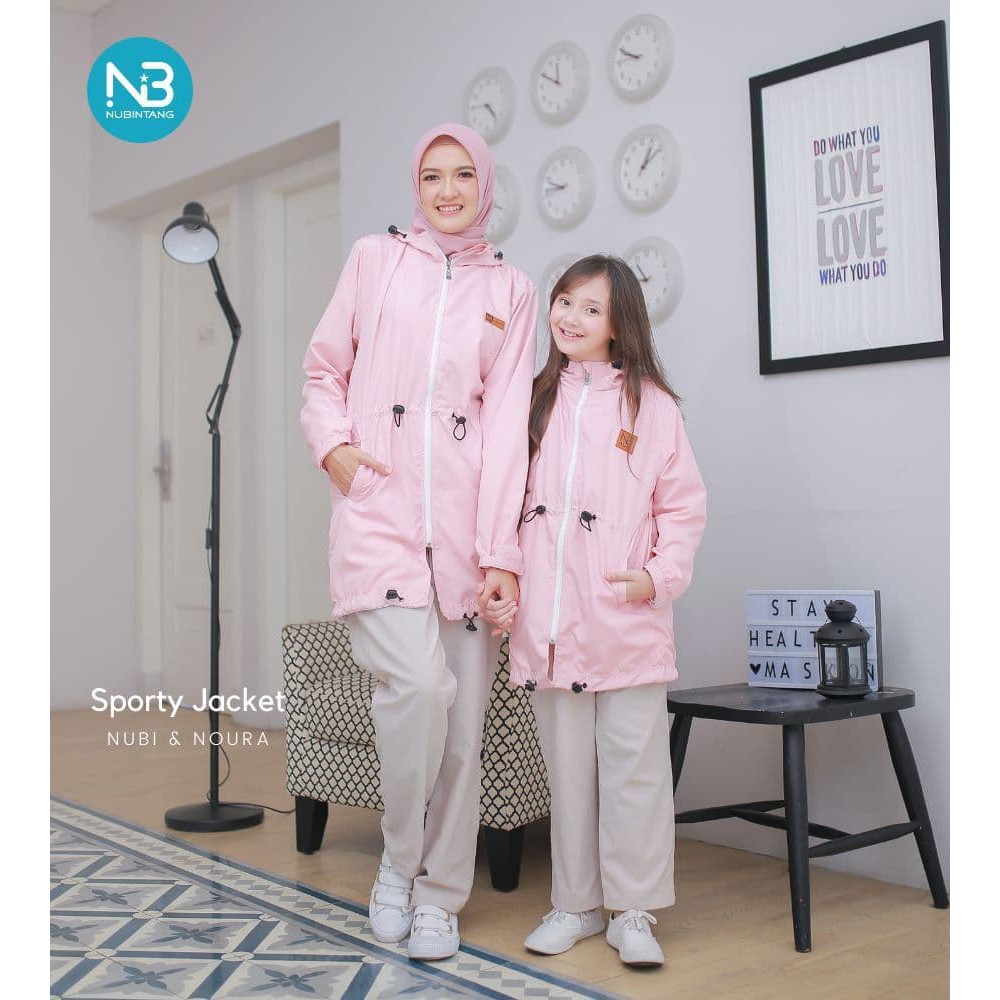 Nubintang Sporty Jacket / Jaket  Ibu dan Anak / Jaket Sporty Branded