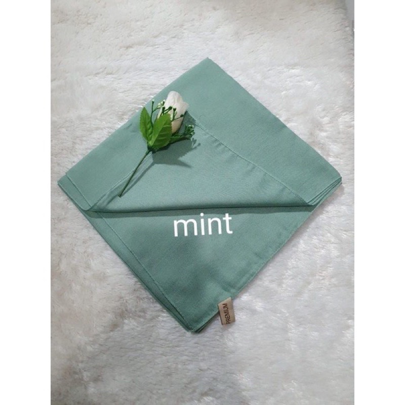 Segiempat Paris Hijau Mint Segiempat Paris Lokal Mint Paris Biasa Hijab Paris Murah | Hijab Paris Wa