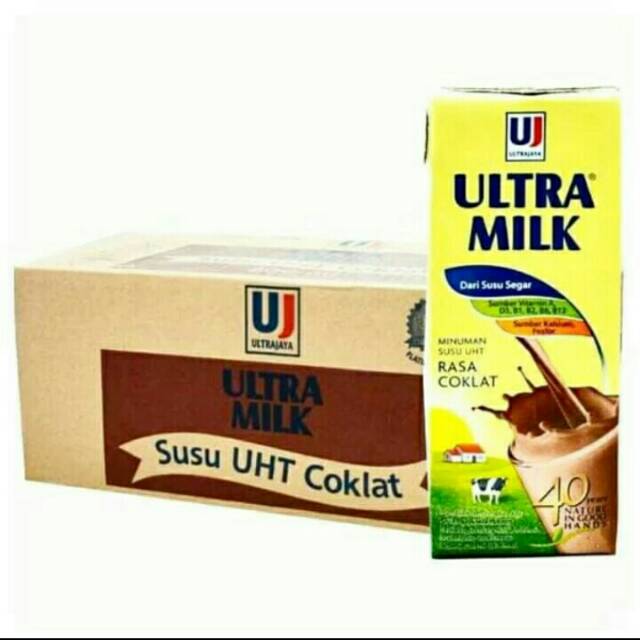 

Susu milk ultra Coklat 250ml 1 karton isi 24 pcs