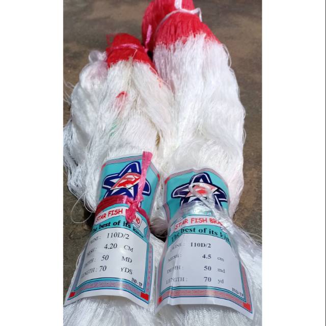STARFISH 110D/2 - 4.5 & 4.2 JARING KANTONG BENANG NYLON JARING NILON KANTONG JARING UDANG PUKAT
