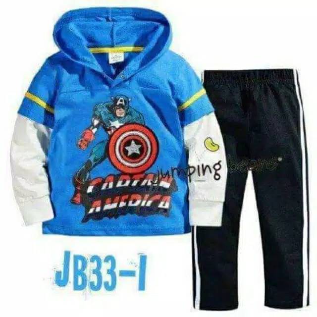 SETELAN JUMPING BEANS SETELAN KARAKTER ANAK BAJU ANAK