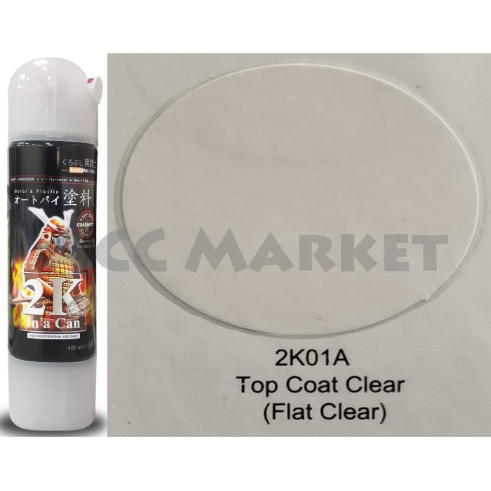 Pilox Samurai Pilok Pylox Pernis Bening Doff Top Coat Clear 2k01a