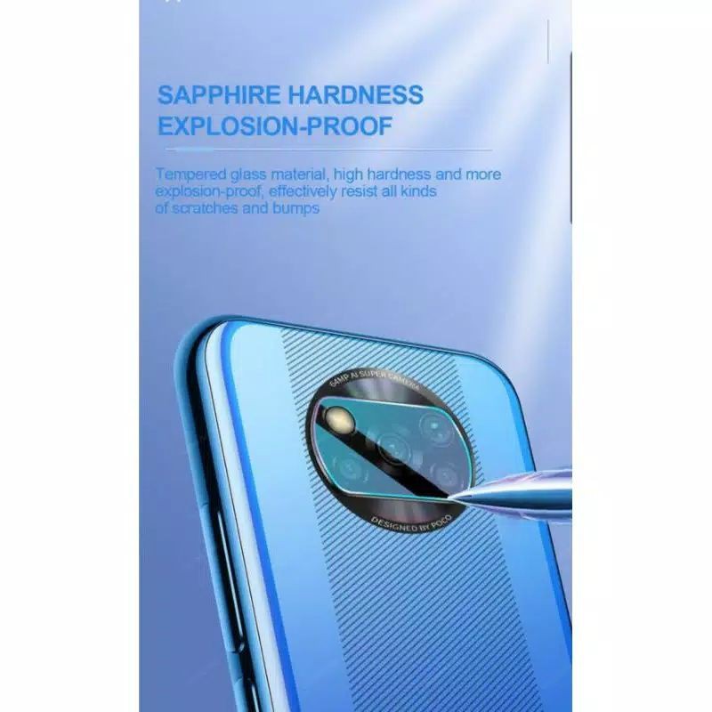 Tempered Glass Camera Xiaomi Poco X3 NFC / Poco X3 Pro New Pelindung Kamera